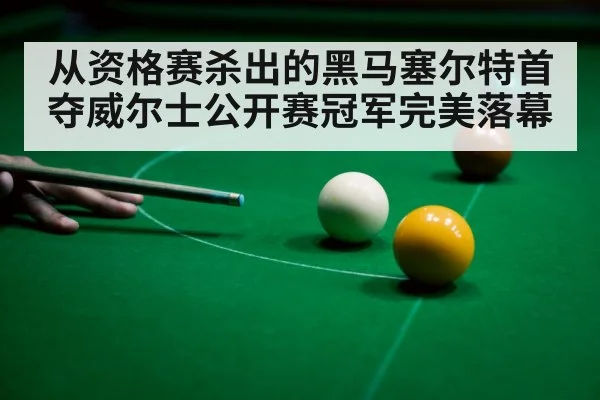 从资格赛杀出的黑马塞尔特首夺威尔士公开赛冠军完美落幕